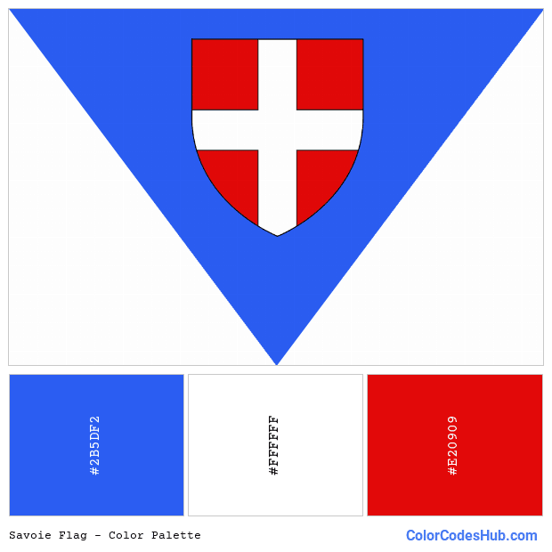 Savoie flag color palette