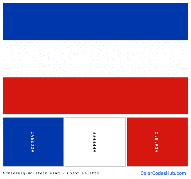 Schleswig-Holstein flag color palette