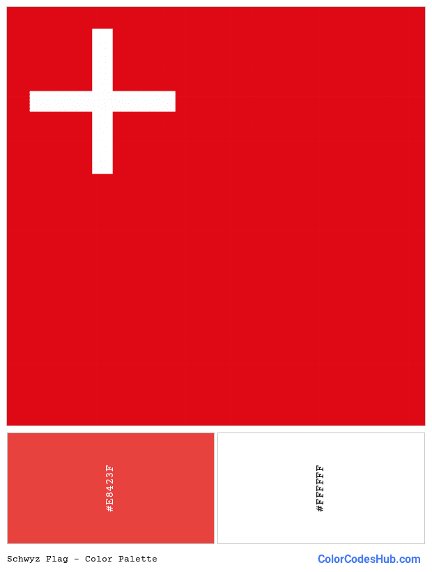 Schwyz flag color palette