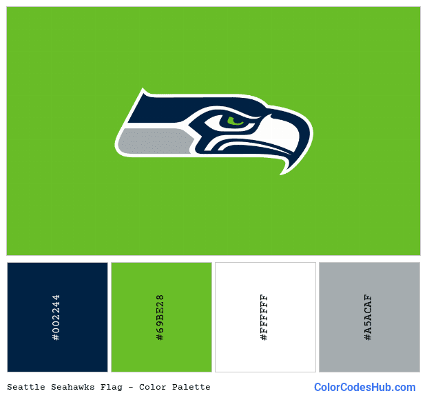Seattle Seahawks flag color palette