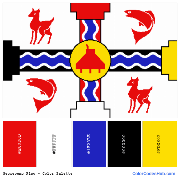 Secwepemc flag color palette