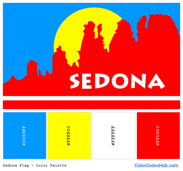 Sedona flag color palette
