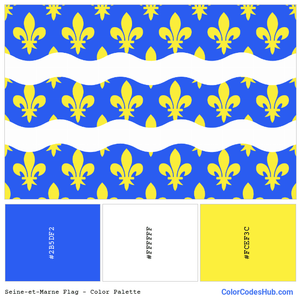 Seine-et-Marne flag color palette