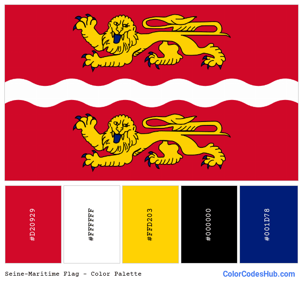 Seine-Maritime flag color palette