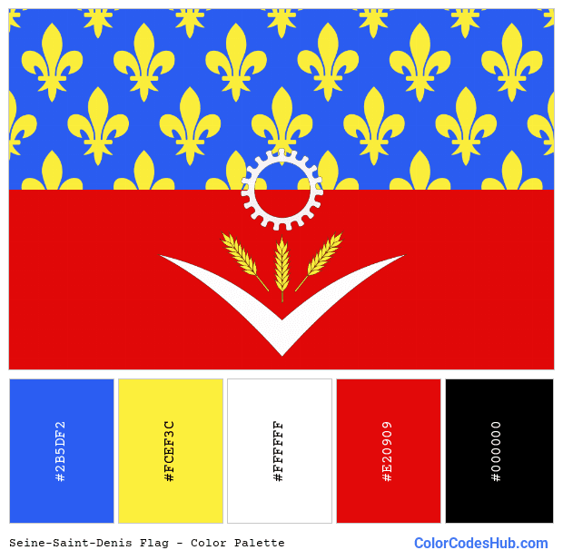 Seine-Saint-Denis flag color palette