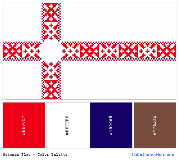 Setomaa flag color palette
