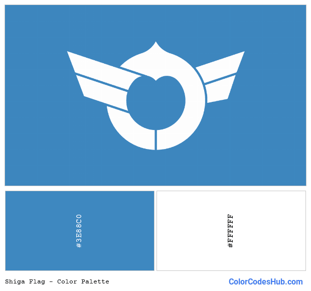 Shiga flag color palette