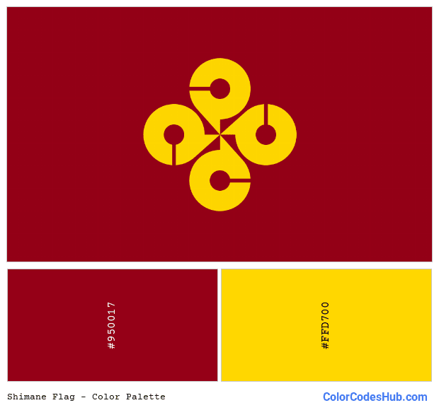 Shimane flag color palette