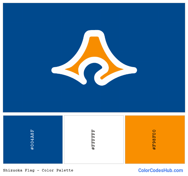Shizuoka flag color palette