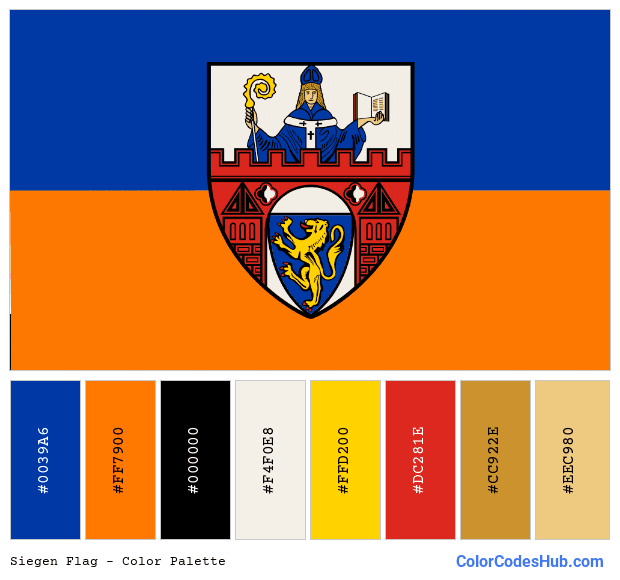 Siegen flag color palette