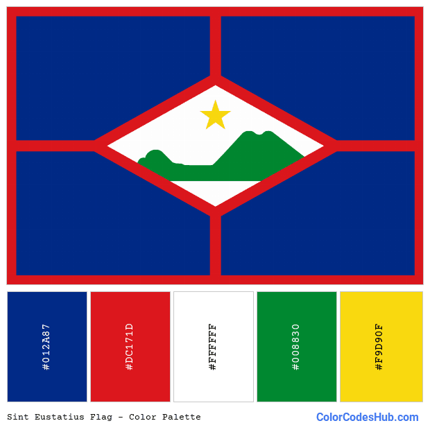 Sint Eustatius flag color palette