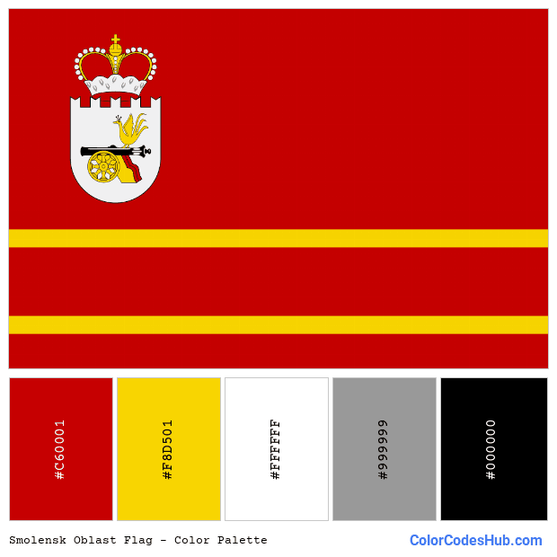 Smolensk Oblast flag color palette