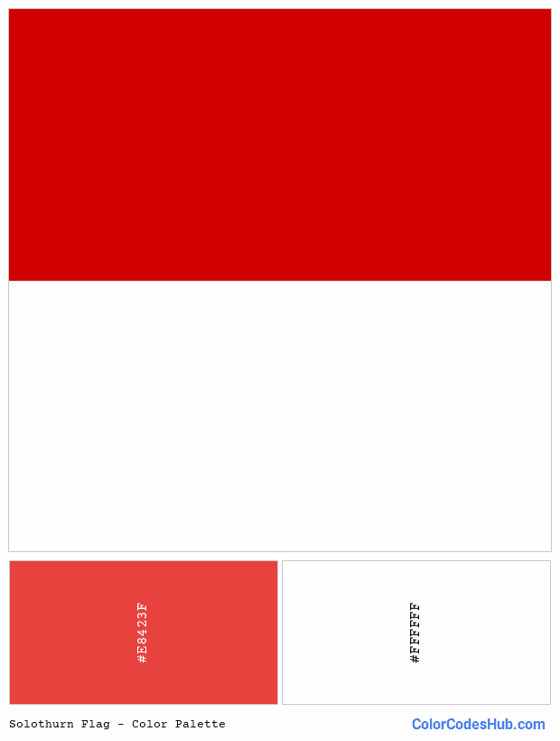 Solothurn flag color palette