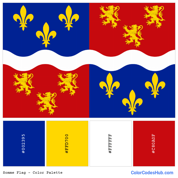 Somme flag color palette