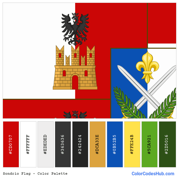 Sondrio flag color palette