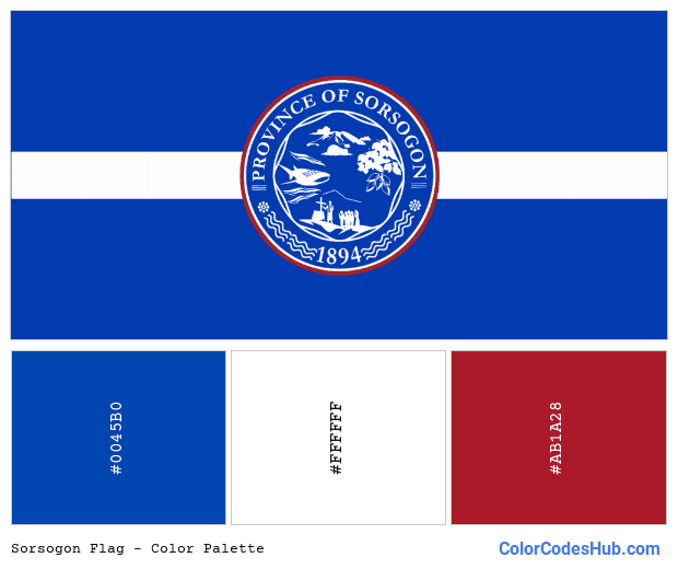 Sorsogon flag color palette