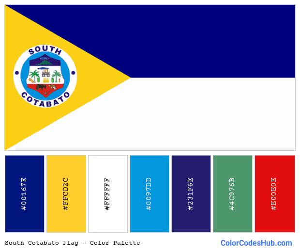South Cotabato flag color palette