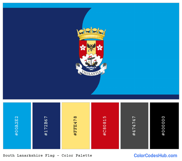 South Lanarkshire flag color palette