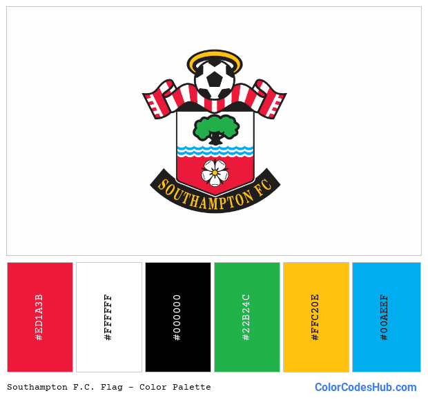 Southampton F.C. flag color palette