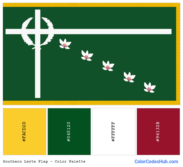 Southern Leyte flag color palette