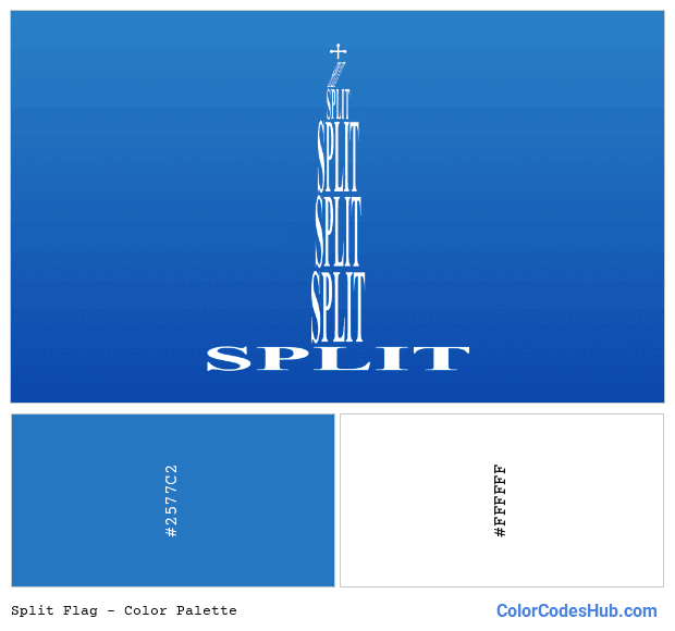 Split flag color palette