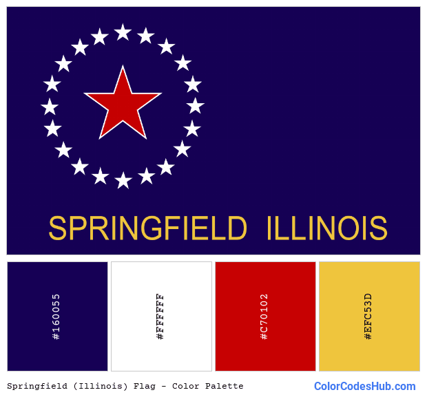 Springfield (Illinois) flag color palette
