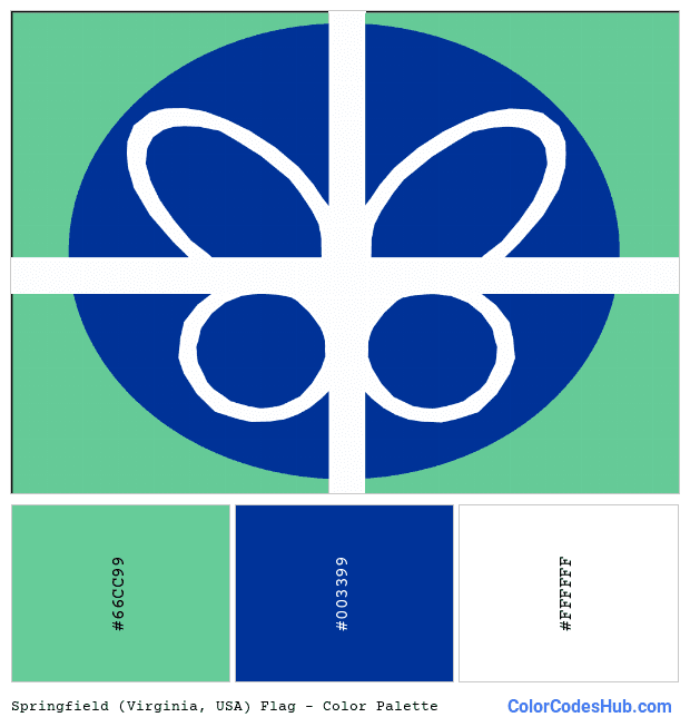 Springfield (Virginia, USA) flag color palette