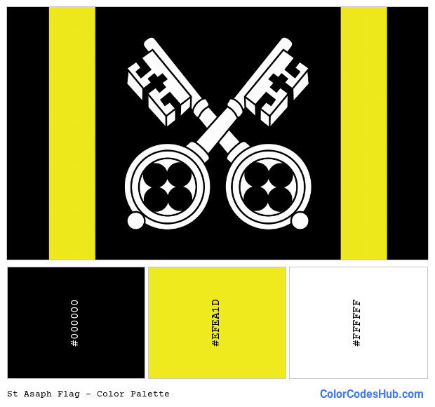 St Asaph flag color palette