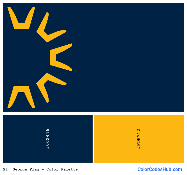 St. George flag color palette