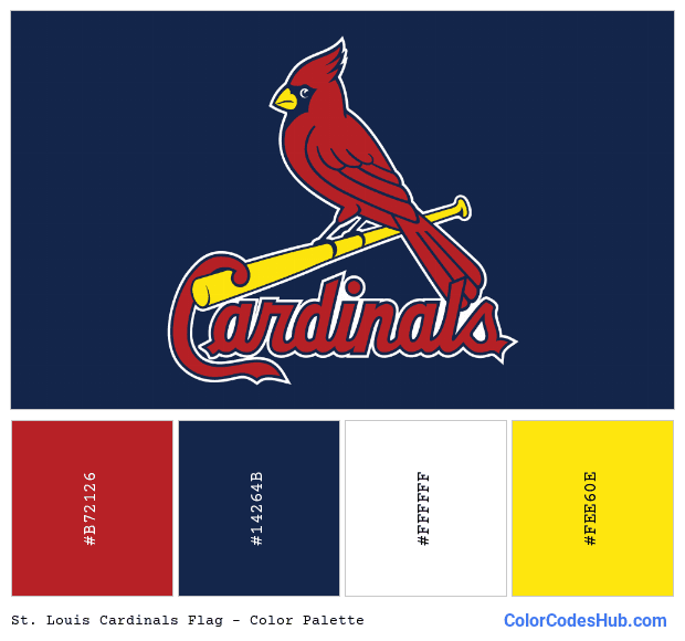 St. Louis Cardinals flag color palette