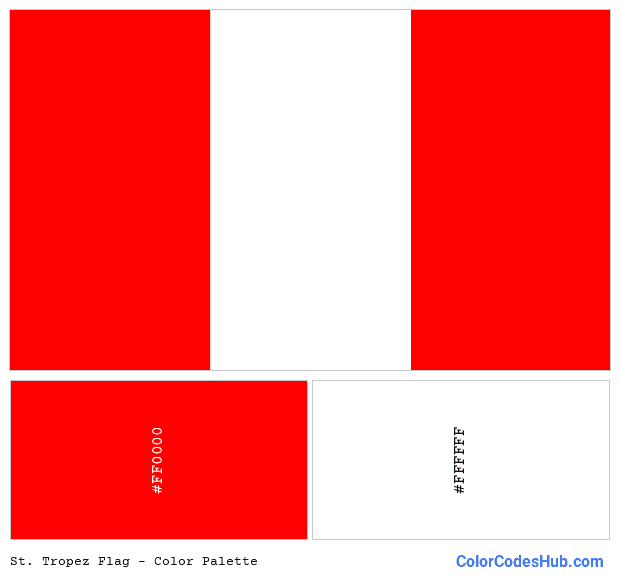 St. Tropez flag color palette