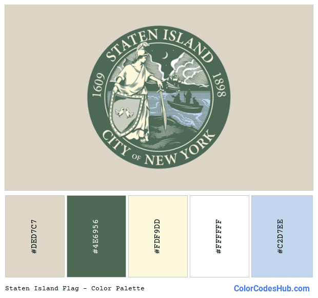 Staten Island flag color palette