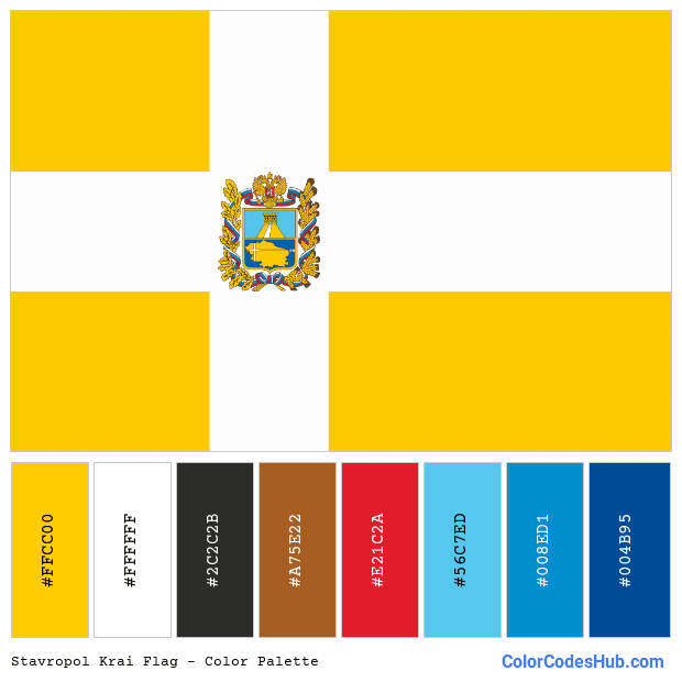 Stavropol Krai flag color palette