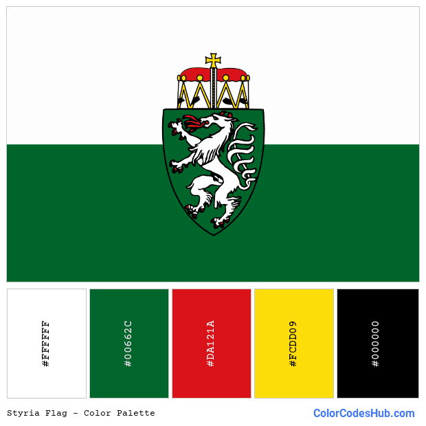 Styria flag color palette