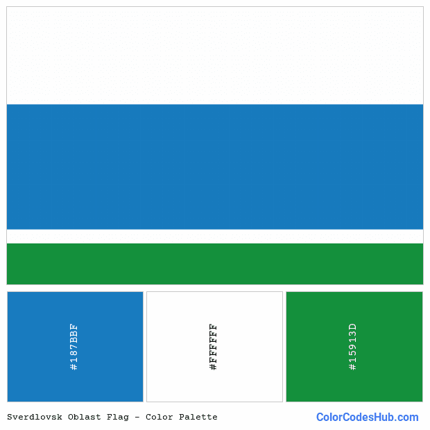 Sverdlovsk Oblast flag color palette