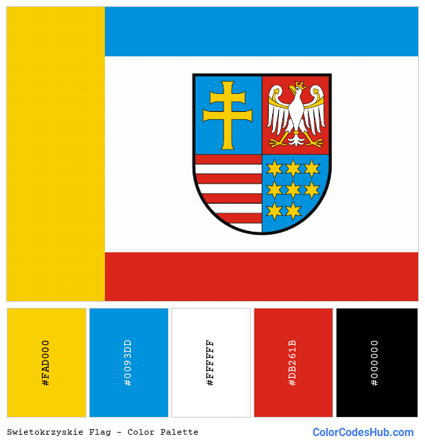 Swietokrzyskie flag color palette
