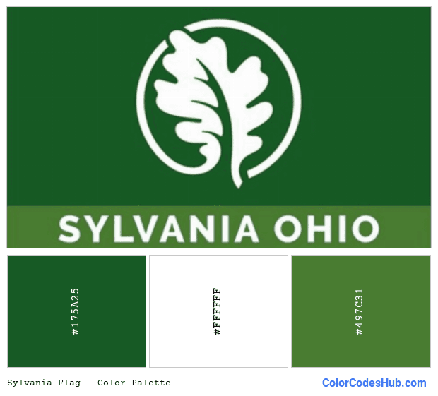Sylvania flag color palette