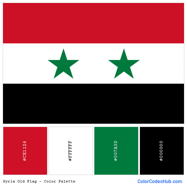 Syria Old flag color palette