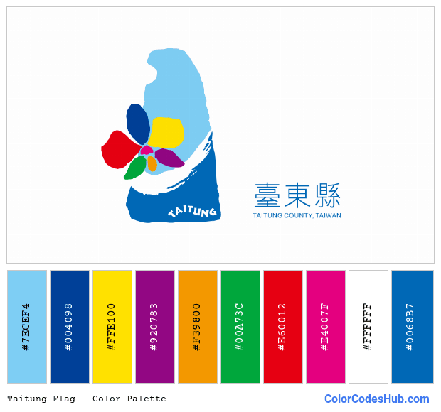 Taitung flag color palette