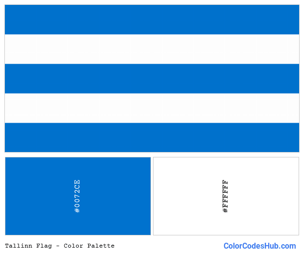 Tallinn flag color palette
