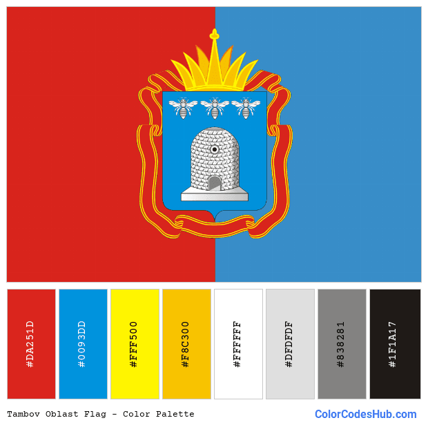 Tambov Oblast flag color palette