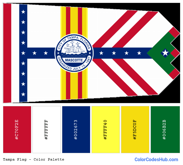 Tampa flag color palette