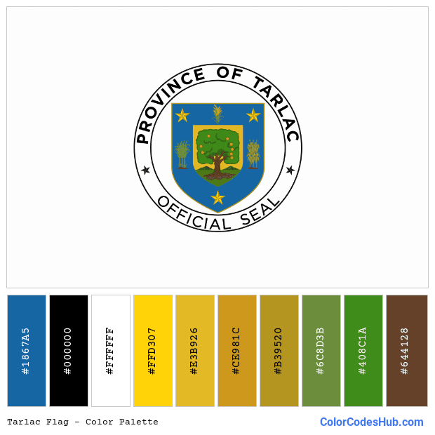 Tarlac flag color palette