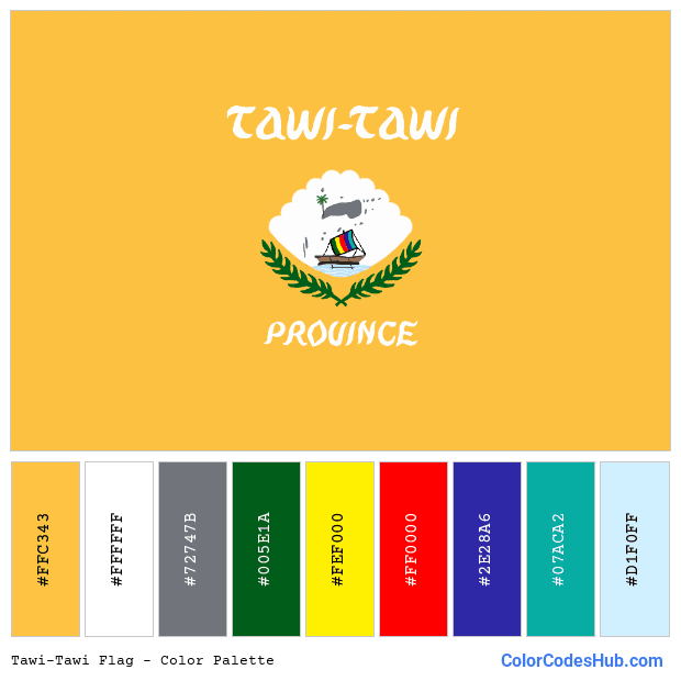 Tawi-Tawi flag color palette