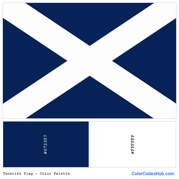 Tenerife flag color palette