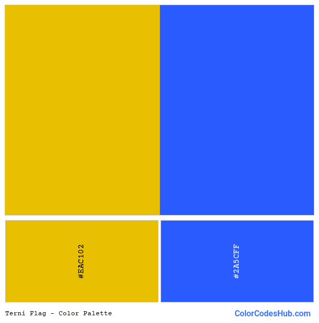 Terni flag color palette