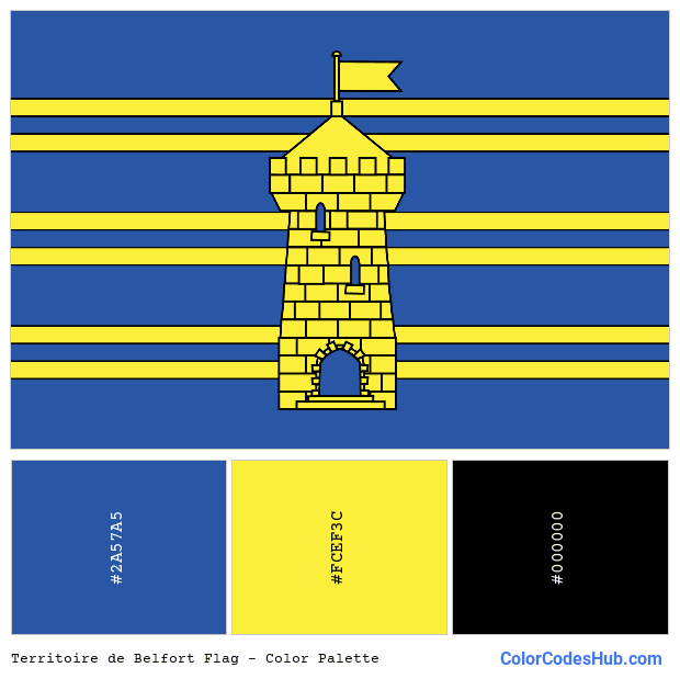 Territoire de Belfort flag color palette