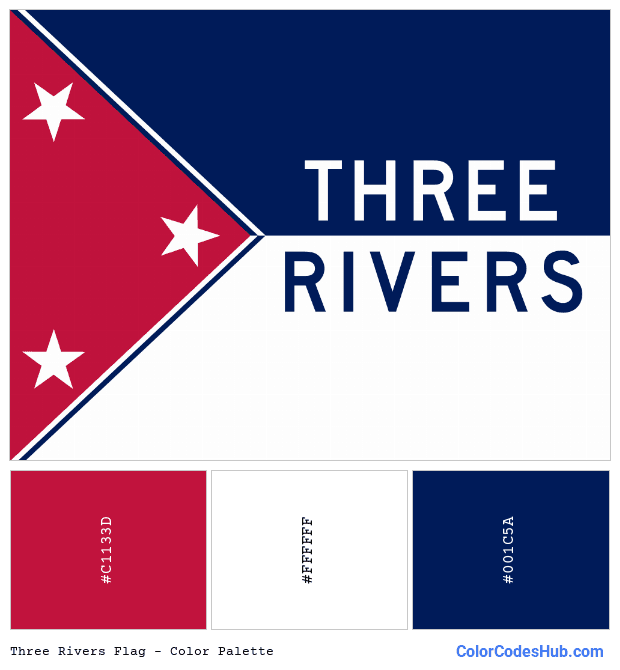Three Rivers flag color palette