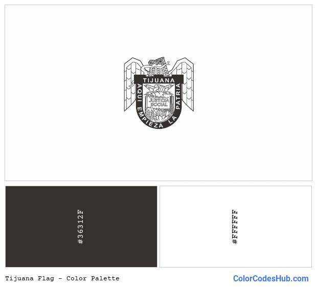Tijuana flag color palette