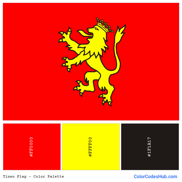 Tineo flag color palette